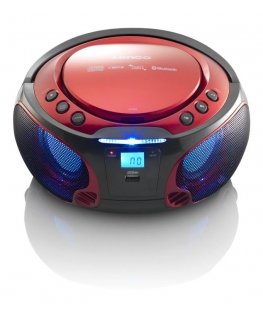 Lenco SCD-550 Digitaalinen 3,6 W FM Punainen MP3-toisto