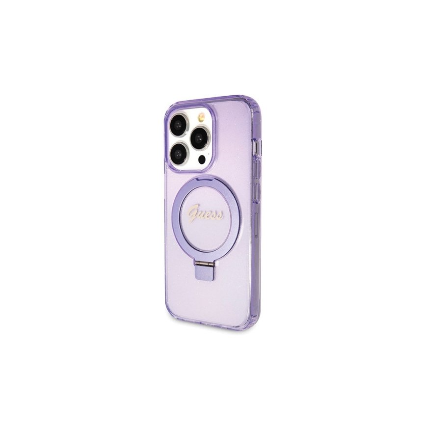Guess GUHMP14LHRSGSU iPhone 14 Pro 6.1" fioletowy|purple hardcas
