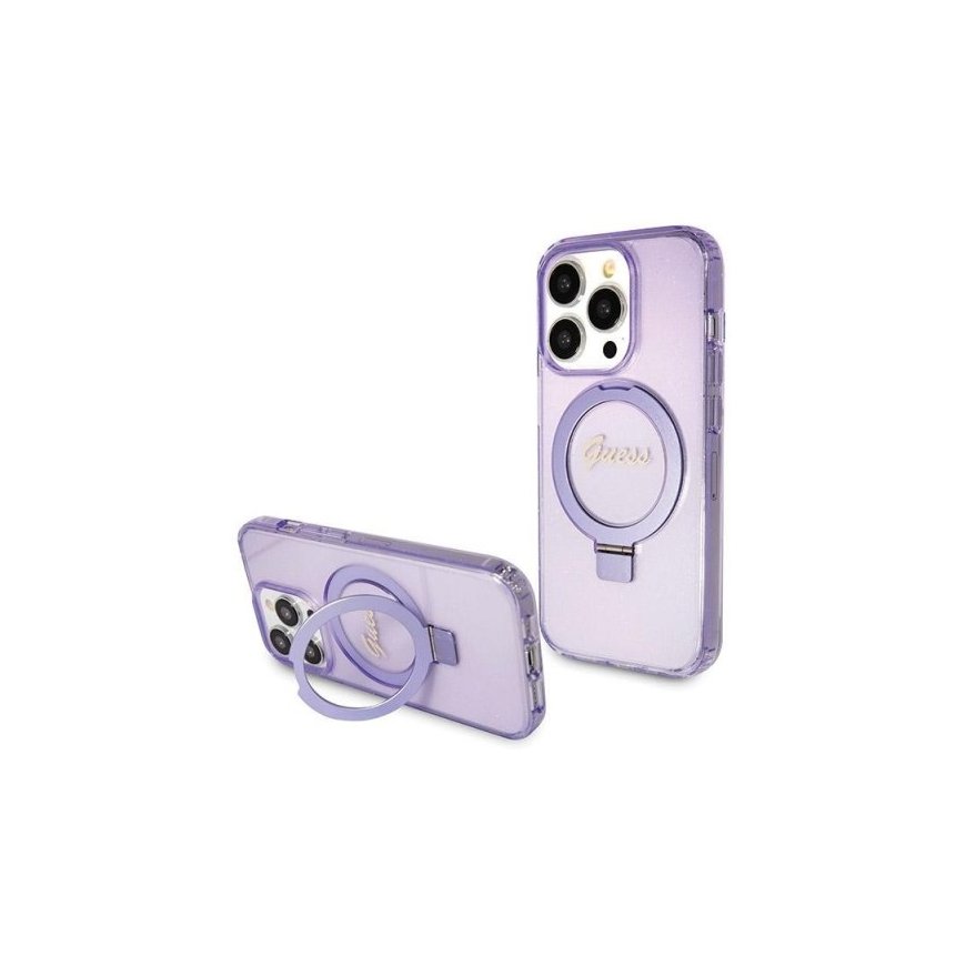 Guess GUHMP14LHRSGSU iPhone 14 Pro 6.1" fioletowy|purple hardcas – 2