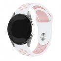 Beline pasek Watch 20mm Sport Silicone biało-różowy white|pink