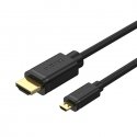 UNITEK Y-C182 HDMI kabelis 2 m HDMI Type D (Micro) HDMI Type A (Standard) Melns UNITEK Y-C182 HDMI kabelis 2 m HDMI Type D (Micro) HDMI Type A (Standard) Melns
