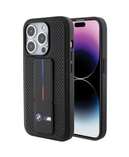 BMW BMHCP15LGSPPRK iPhone 15 Pro 6.1" czarny|black hardcase Grip