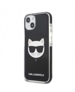 Karl Lagerfeld TPE Choupette Head Case for iPhone 13 Black