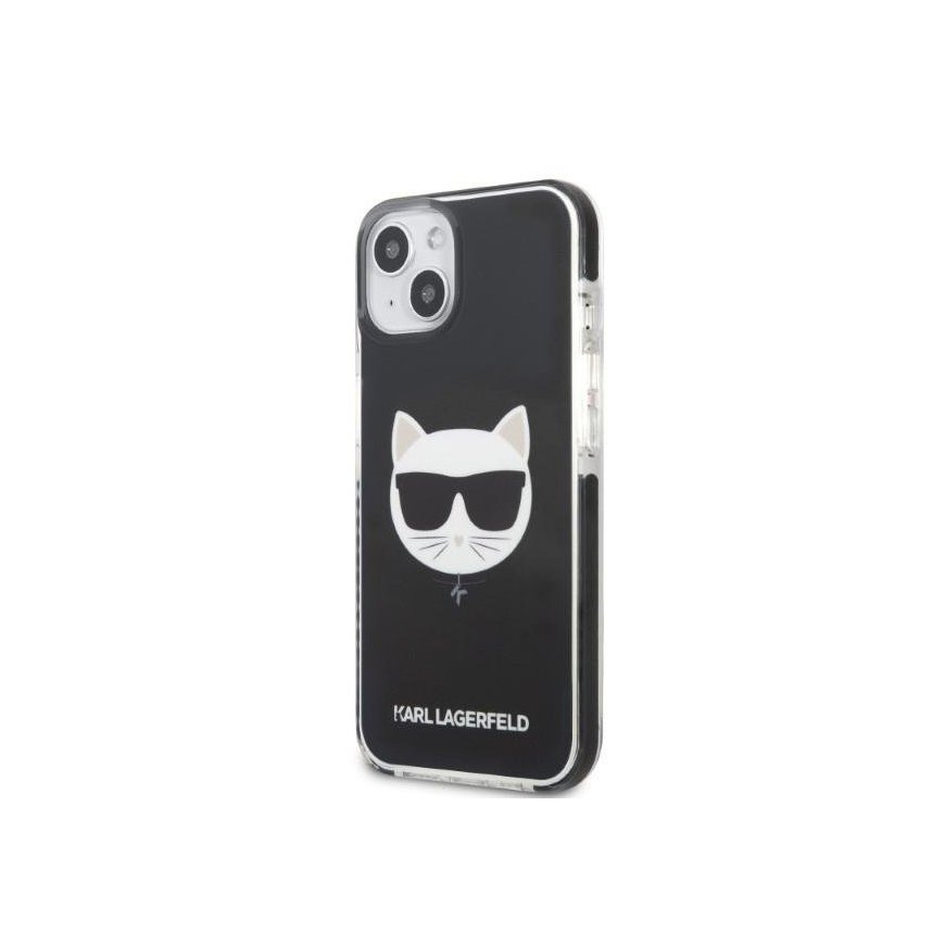 Karl Lagerfeld TPE Choupette Head Case for iPhone 13 Black