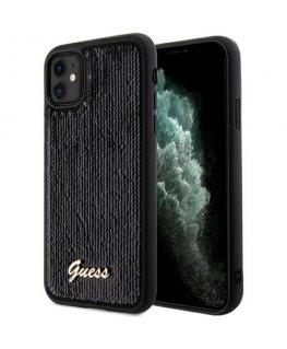 Guess GUHCN61PSFDGSK iPhone 11 | Xr 6.1" czarny|black hardcase S