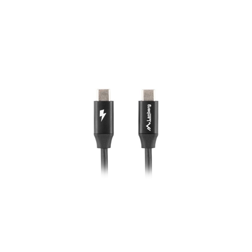 Lanberg CA-CMCM-40CU-0005-BK USB-kaabel 0,5 m USB 2.0 USB C Must – 2