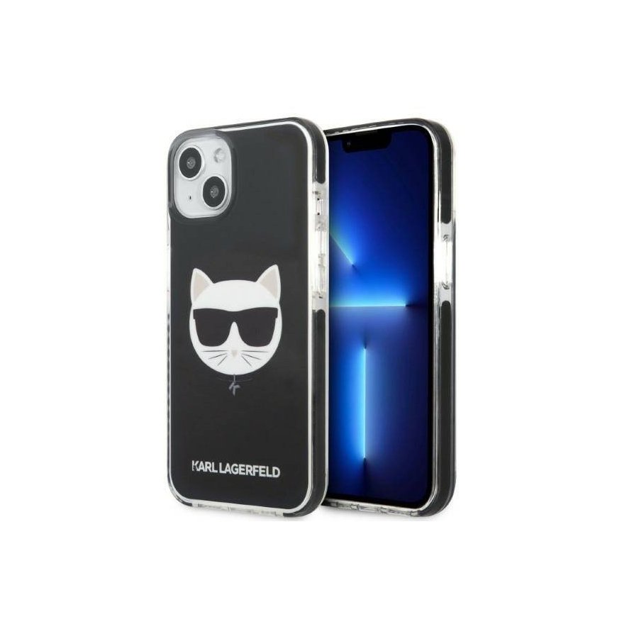 Karl Lagerfeld TPE Choupette Head Case for iPhone 13 mini Black
