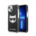 Karl Lagerfeld TPE Choupette Head Case for iPhone 13 mini Black