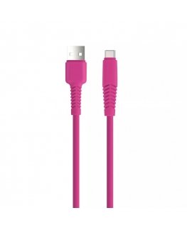 Setty cable USB - USB-C 1,5 m 2A KSA-C-1.526 pink