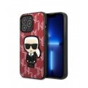 Karl Lagerfeld Monogram Ikonik Case for iPhone 13 Pro Red