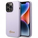 Guess GUHCP14LSLSMU iPhone 14 Pro 6,1" fioletowy|purple hard cas