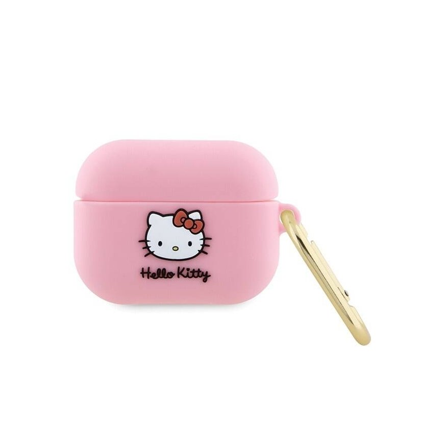 Hello Kitty HKAP3DKHSP Airpods Pro cover różowy|pink Silicone 3D