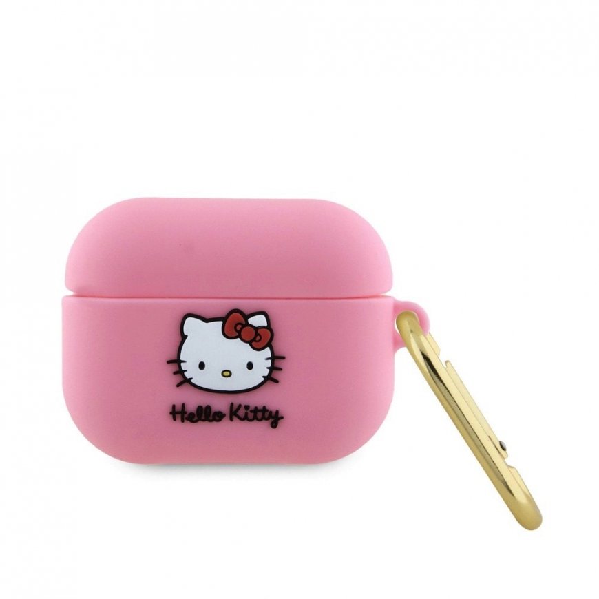 Hello Kitty HKAP3DKHSP Airpods Pro cover różowy|pink Silicone 3D – 2