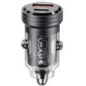 USAMS Ład. sam. C35 USB+USB-C 45W Fast Charge czarny|black CC175 USAMS Ład. sam. C35 USB+USB-C 45W Fast Charge czarny|black CC175