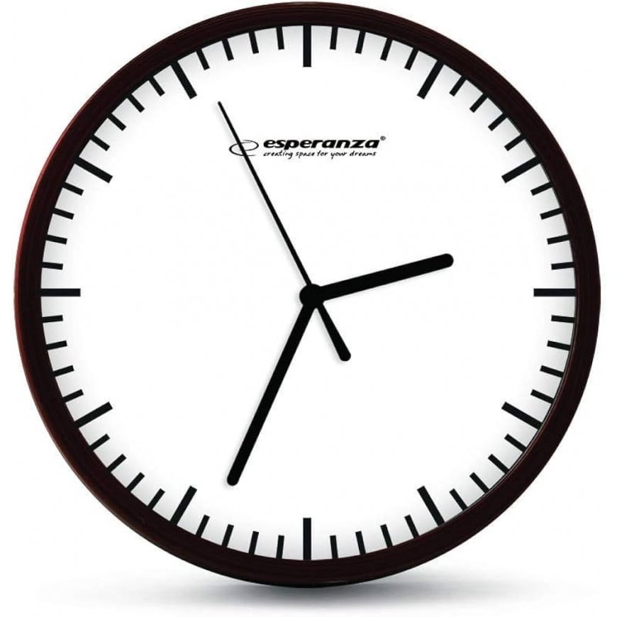 ESPERANZA EHC010W WALL CLOCK BUDAPEST WHITE