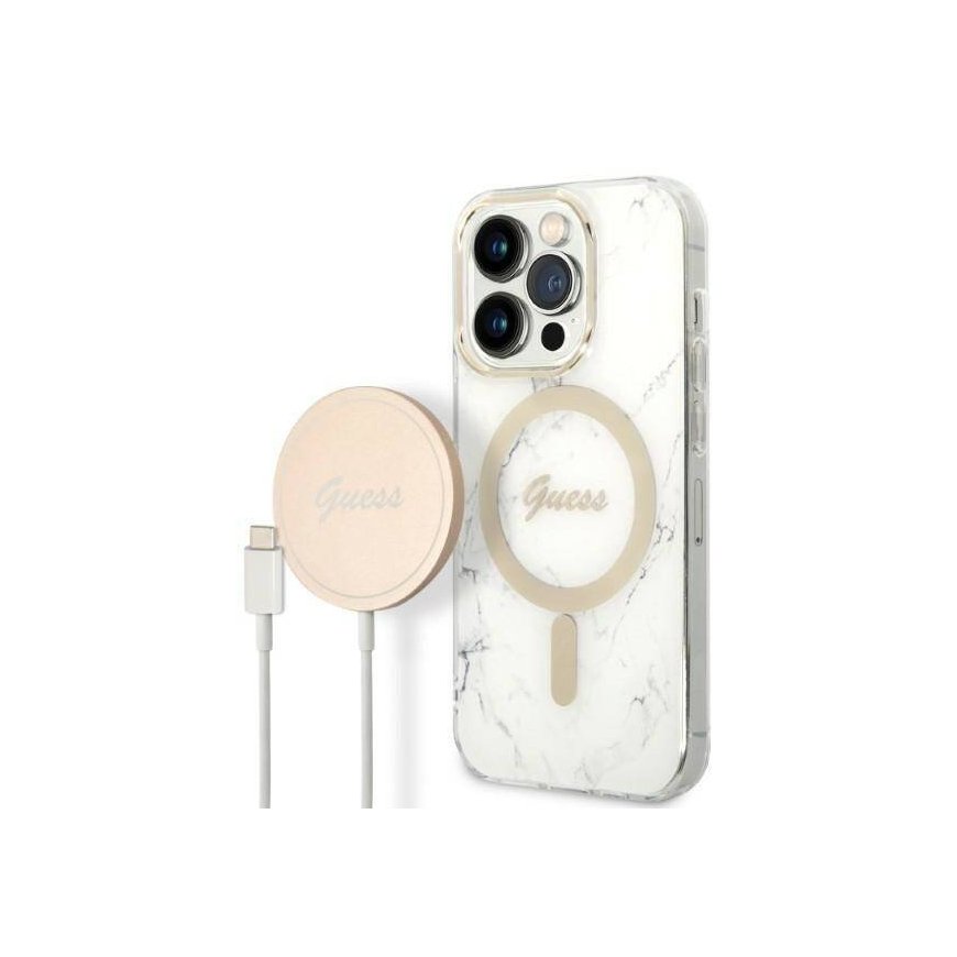 Guess GUHCP14LPSFDGSS iPhone 14 Pro 6.1" srebrny|silver hardcase – 2