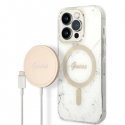 Guess GUHCP14LPSFDGSS iPhone 14 Pro 6.1" srebrny|silver hardcase Guess GUHCP14LPSFDGSS iPhone 14 Pro 6.1" srebrny|silver hardcase