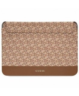Guess Sleeve GUCS14HGCFSEW 14" brązowy|brown GCube Stripes