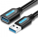 USB 3.0 male to female extension cable Vention CBHBI 3m Black PV USB 3.0 male to female extension cable Vention CBHBI 3m Black PV