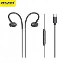 AWEI słuchawki stereo TC-6 USB-C czarny|black AWEI słuchawki stereo TC-6 USB-C czarny|black