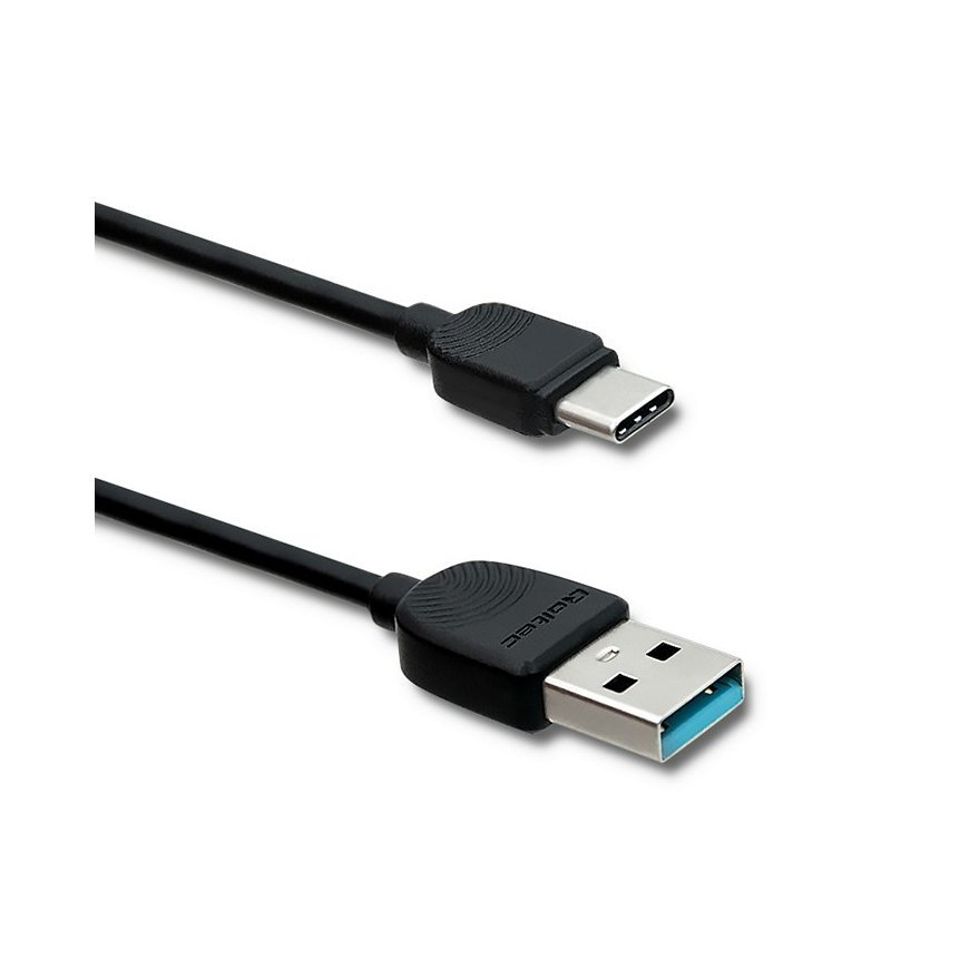 Qoltec 50391 USB kabelis 1,2 m USB 2.0 USB A USB C Melns
