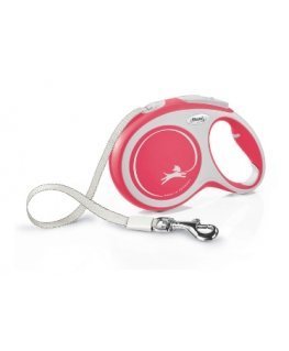 Flexi New Comfort L Tape 8 m Красный Собака вытяжной поводок