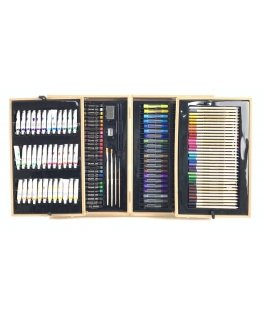 Lean Cars Large professional painting kit in wooden case 174 parts