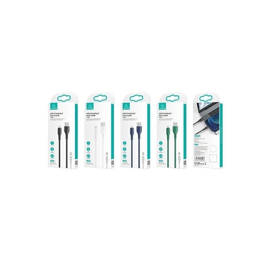 USAMS Kabel U68 lightning 2A Fast Charge 1m zielony|green SJ500U – 2