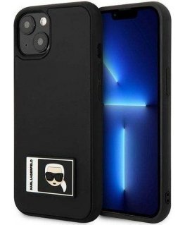 Case Karl Lagerfeld KLHCP13M3DKPK iPhone 13 6.1" black/black hardcase Ikonik Patch