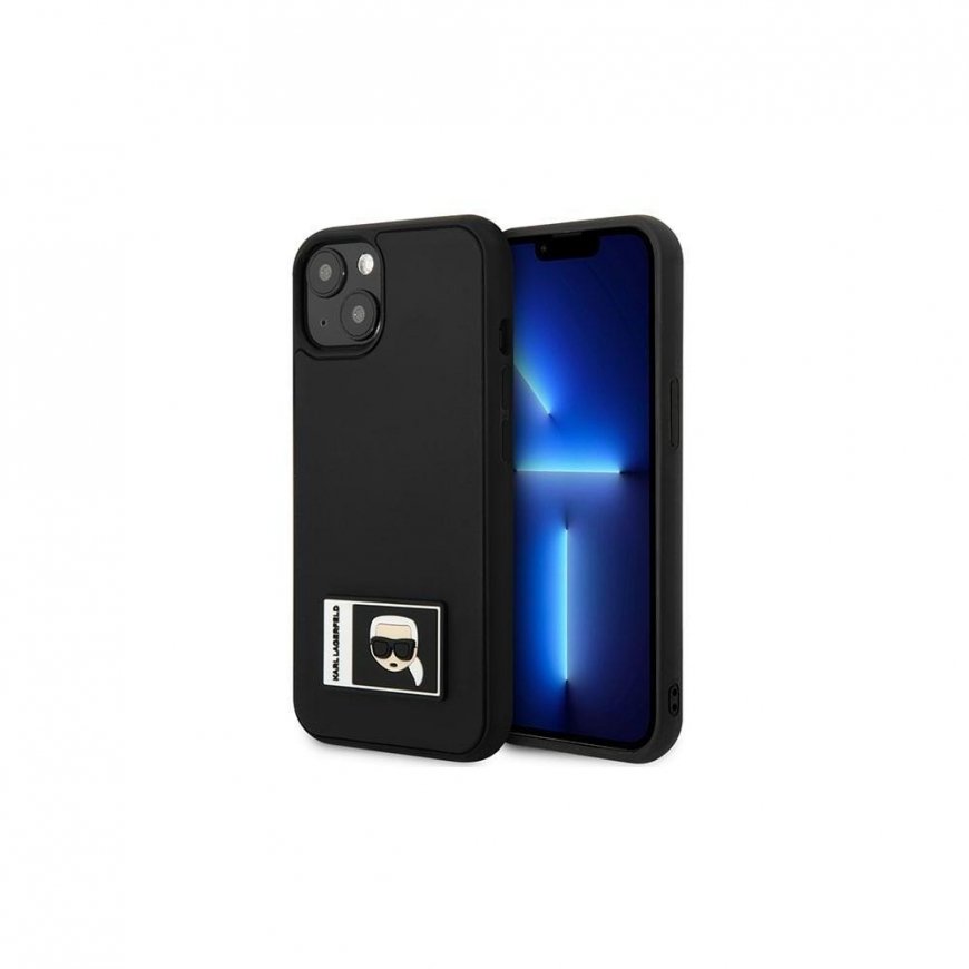 Case Karl Lagerfeld KLHCP13M3DKPK iPhone 13 6.1" black/black hardcase Ikonik Patch – 3