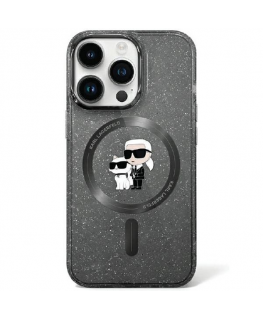 Karl Lagerfeld Karl Lagerfeld KLHMN61HGKCNOK iPhone 11 / Xr 6.1" black/black hard case Karl&Choupette Glitter MagSafe