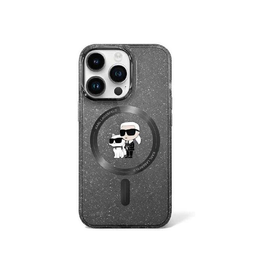 Karl Lagerfeld Karl Lagerfeld KLHMN61HGKCNOK iPhone 11 / Xr 6.1" black/black hard case Karl&Choupette Glitter MagSafe – 2