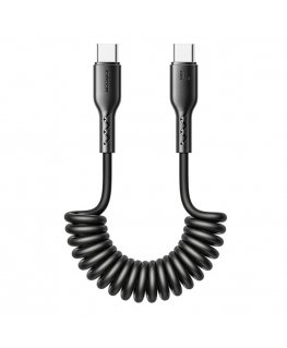 Fast Charging cable for car Joyroom Type-C to Type-C Easy-Travel Series 60W 1.5m, coiled (black)