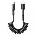 Fast Charging cable for car Joyroom Type-C to Type-C Easy-Travel Series 60W 1.5m, coiled (black) Fast Charging cable for car Joyroom Type-C to Type-C Easy-Travel Series 60W 1.5m, coiled (black)