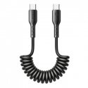 Fast Charging cable for car Joyroom Type-C to Type-C Easy-Travel Series 60W 1.5m, coiled (black) Fast Charging cable for car Joyroom Type-C to Type-C Easy-Travel Series 60W 1.5m, coiled (black)
