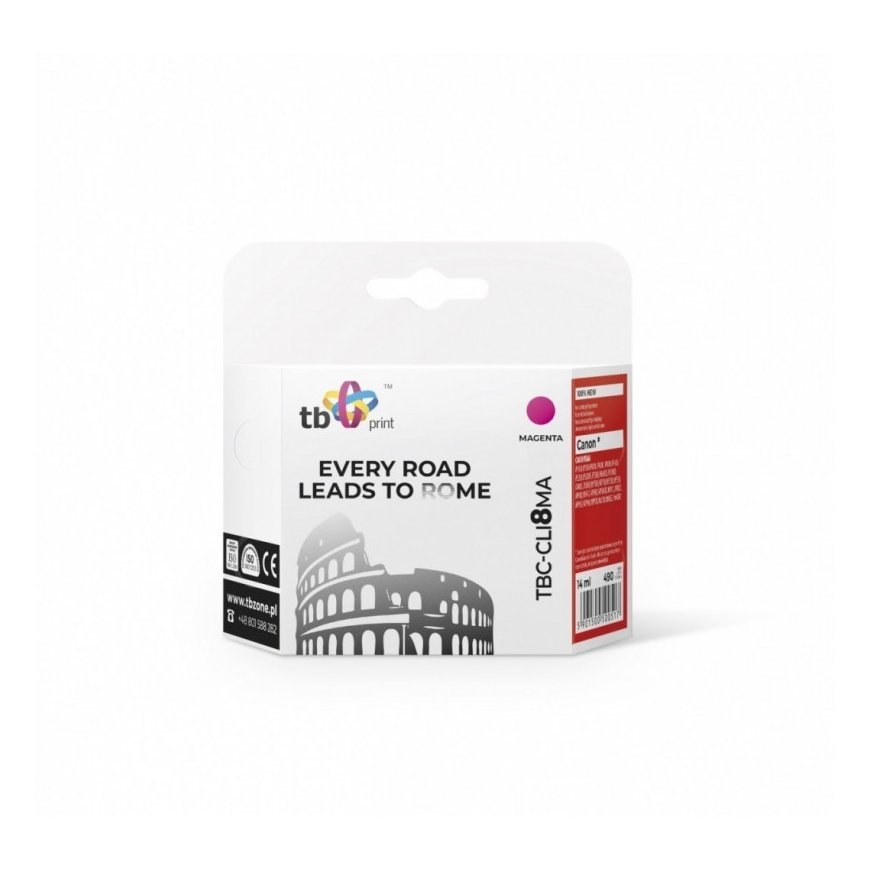 Ink TBC-CLI8MA (Canon CLI8MA) Magenta 100% new – 2