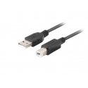 Lanberg CA-USBA-15CU-0010-BK USB кабель 1 m USB 2.0 USB B Черный