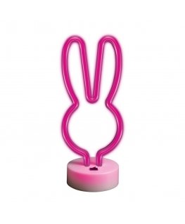 Neon LED on a stand RABBIT pink FSNE04 Forever Light
