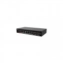Dahua PoE šakotuvas valdomas100Mbps 8portų+2G uplink, Hi-PoE