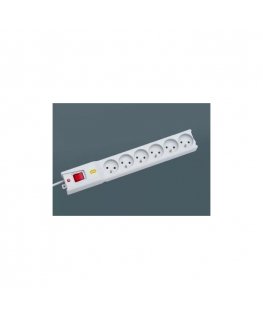 Listwa przeciwprzepięciowa LX 610, 1L, 3,0m, szara