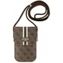 Dėklas Guess krepšys telefonui GUOWBP4RPSW ruda Wallet 4G Stripes Dėklas Guess krepšys telefonui GUOWBP4RPSW ruda Wallet 4G Stripes