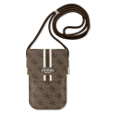 Dėklas Guess krepšys telefonui GUOWBP4RPSW ruda Wallet 4G Stripes Dėklas Guess krepšys telefonui GUOWBP4RPSW ruda Wallet 4G Stripes
