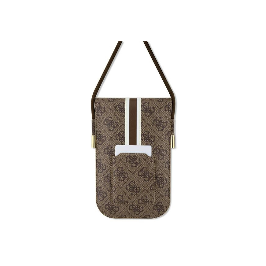 Case Guess bag for phone GUOWBP4RPSW brown Wallet 4G Stripes – 3
