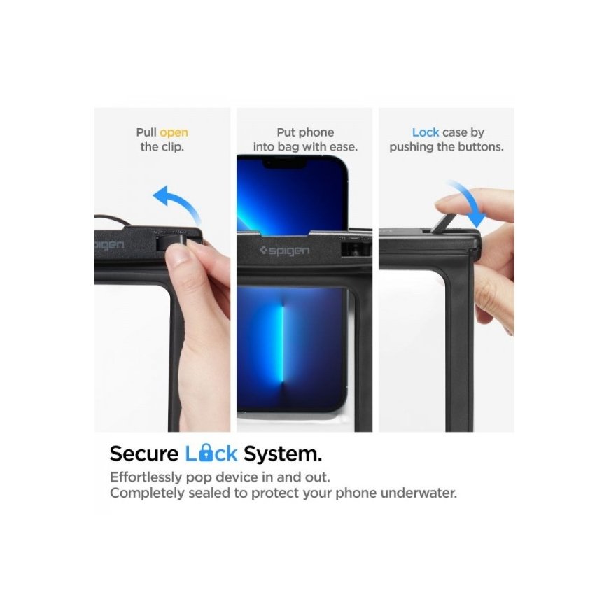 Spigen A601 Black, Transparent – 4