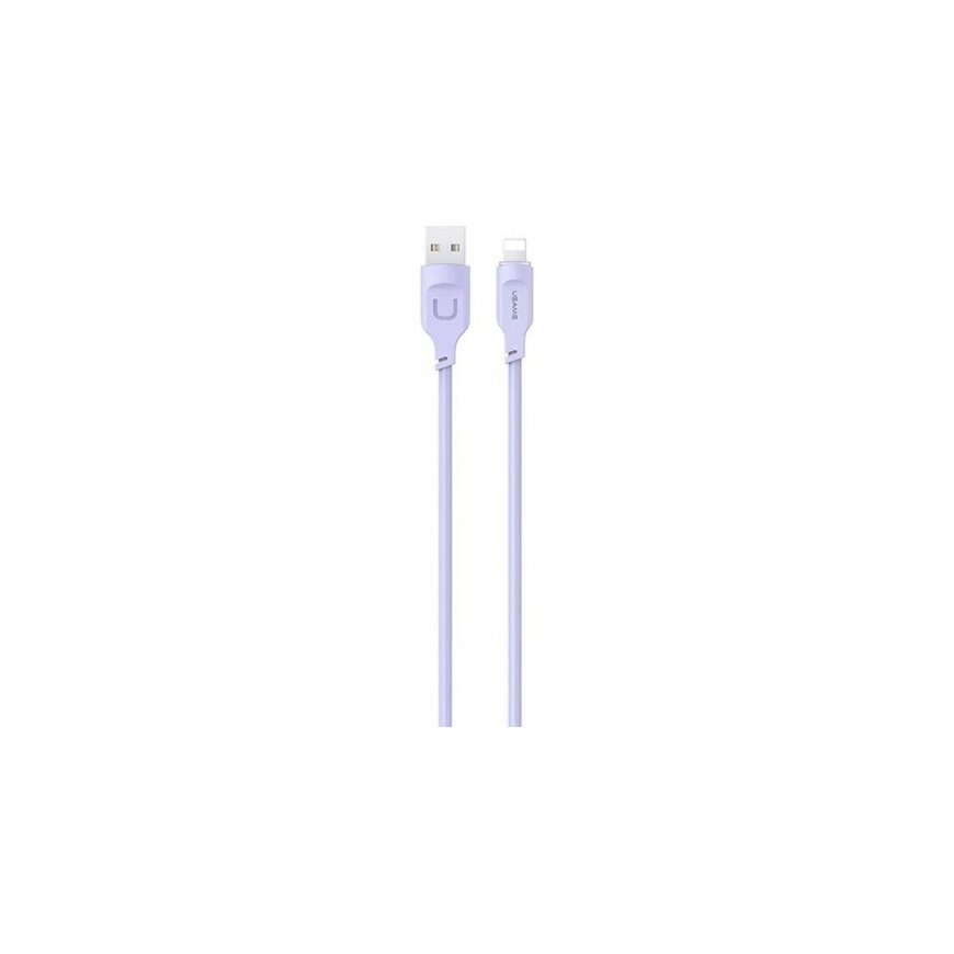 USAMS Kabel lightning Fast Charging 2,4A Lithe Series 1,2m purpu – 2