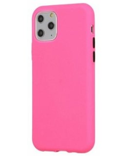 Mocco Soft Cream Silicone Back Case for Apple iPhone 12 / 12 Pro Pink