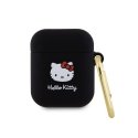 Hello Kitty HKA23DKHSK Airpods 1|2 cover czarny|black Silicone 3