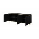 Cama GLAMOUR chest 180x40x75.5 cm black matt + gold