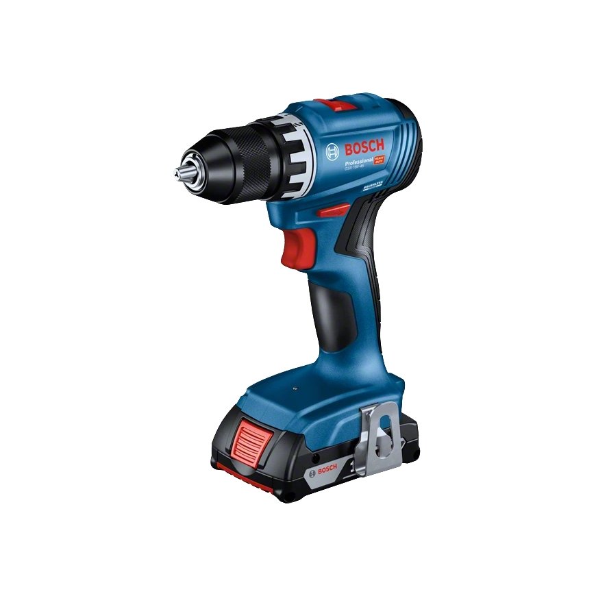 Bosch GSR 18V-45 1900 RPM 900 g Must, Sinine, Punane – 2