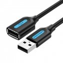 USB 2.0 male to female extension cable Vention CBIBD 0.5m Black PVC USB 2.0 male to female extension cable Vention CBIBD 0.5m Black PVC